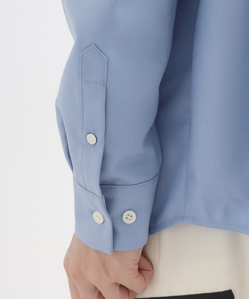 tk.TAKEO KIKUCHI（ティーケータケオキクチ）の「TR長袖シャツ（シャツ/ブラウス・メンズ・ブラック/サックスブルー/ホワイト・01/02/03）」の13枚目の写真