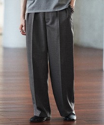 WYM LIDNM | SEMI WIDE STRAIGHT WOOLY SLACKS(スラックス)