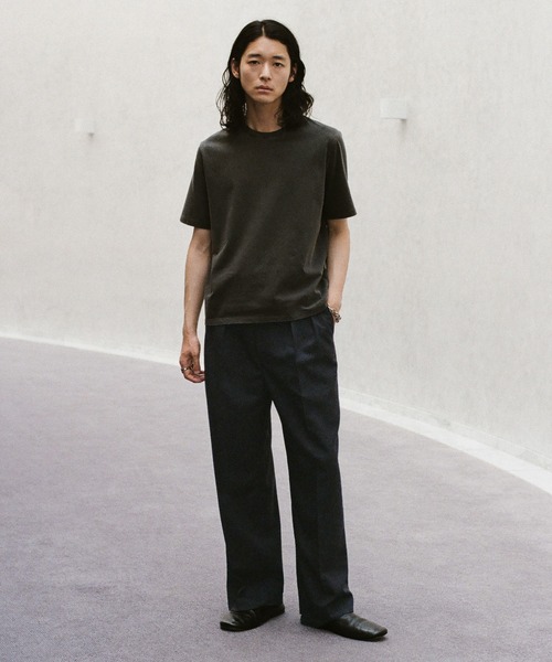 パンツ SEMI WIDE STRAIGHT WOOLY SLACKS SEMI WIDE STRAIGHT WOOLY SLACKS（スラックス）｜WYM LIDNM