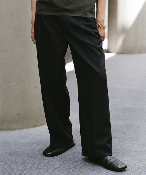WYM LIDNM（ウィム バイ リドム）の「SEMI WIDE STRAIGHT WOOLY SLACKS（スラックス・メンズ・チャコール/グレー・S/M/L）」の10枚目の写真