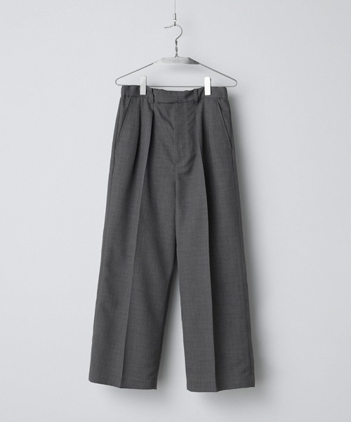 SEMI WIDE STRAIGHT WOOLY SLACKS Msize 新品 SEMI WIDE STRAIGHT WOOLY SLACKS Msize 新品 - メルカリ