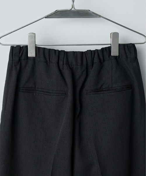 SEMI WIDE STRAIGHT WOOLY SLACKS（スラックス）｜WYM LIDNM