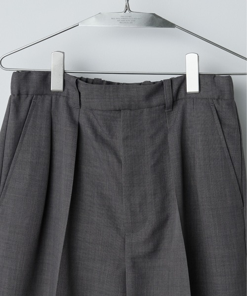 SEMI WIDE STRAIGHT WOOLY SLACKS（スラックス）｜WYM LIDNM