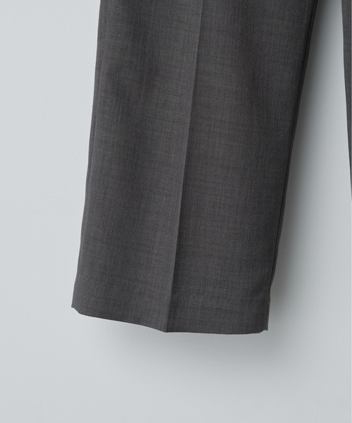 SEMI WIDE STRAIGHT WOOLY SLACKS（スラックス）｜WYM LIDNM