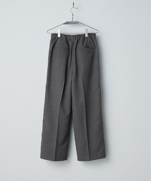 SEMI WIDE STRAIGHT WOOLY SLACKS Msize 新品 SEMI WIDE STRAIGHT WOOLY SLACKS（スラックス）｜WYM LIDNM