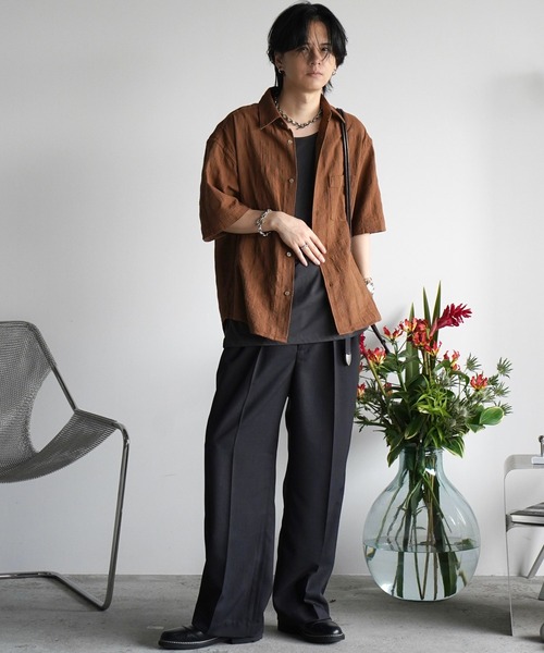 パンツ WYM SEMI WIDE STRAIGHT WOOLY SLACKS SEMI WIDE STRAIGHT WOOLY SLACKS（スラックス）｜WYM LIDNM