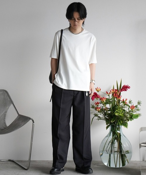 パンツ WYM SEMI WIDE STRAIGHT WOOLY SLACKS SEMI WIDE STRAIGHT WOOLY SLACKS（スラックス）｜WYM LIDNM