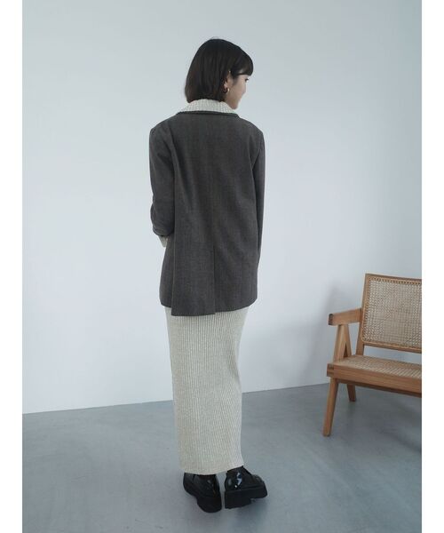 セール】レーススリーブネップリブニットワンピース（ワンピース