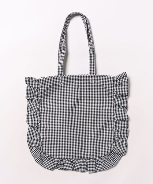 Mignonjour(ミニョンジュール)の「Mignonjour/チェックフリルトートバッグ M2797(トートバッグ・レディース・ブラック/グリーン/レッド/ベージュ・FREE)」の14枚目の写真