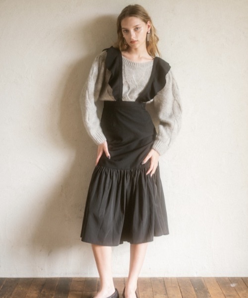 HONEY MI HONEY（ハニーミーハニー）の「taffeta docking salopette（サロペット/オーバーオール・レディース・オフホワイト・FREE）」の16枚目の写真