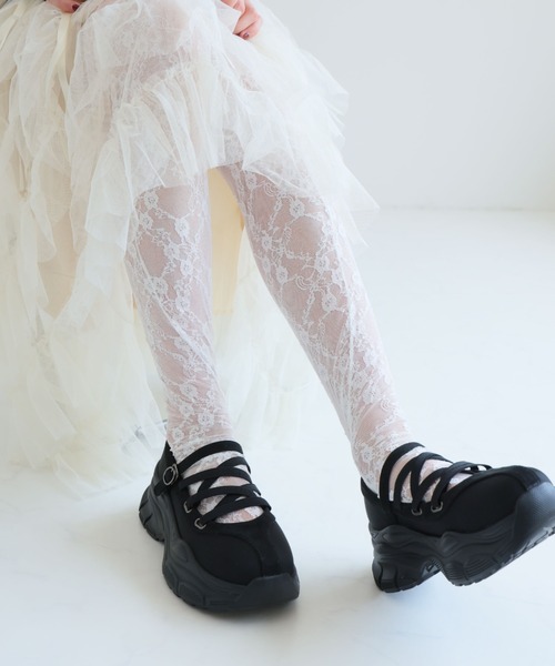 VIVIAN（ヴィヴィアン）の「厚底レースアップメリージェーンスニーカー ZOZOTOWN+オフィシャルサイト限定商品（スニーカー・レディース・グレー/ブラック・S/M/L/LL）」の11枚目の写真