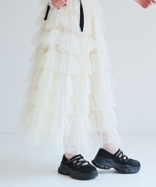 VIVIAN（ヴィヴィアン）の「厚底レースアップメリージェーンスニーカー ZOZOTOWN+オフィシャルサイト限定商品（スニーカー・レディース・グレー/ブラック・S/M/L/LL）」の13枚目の写真