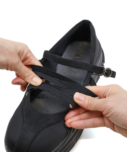 VIVIAN（ヴィヴィアン）の「厚底レースアップメリージェーンスニーカー ZOZOTOWN+オフィシャルサイト限定商品（スニーカー・レディース・グレー/ブラック・S/M/L/LL）」の3枚目の写真