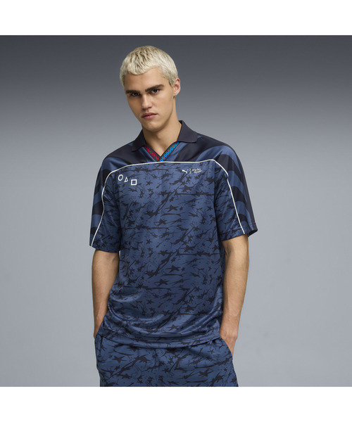 PUMA プーマ メンズ PUMA x イカゲーム AOP リラックスド フットボール 半袖 シ