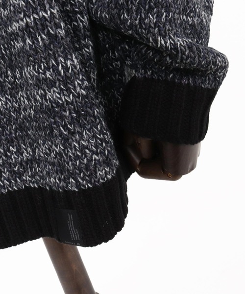CAMBIO(カンビオ)の「mn3154-Mix Yarn Crew Neck Knit Pullover クルーネックニット(ニット/セーター・メンズ・ネイビー/オレンジ・M/L)」の21枚目の写真