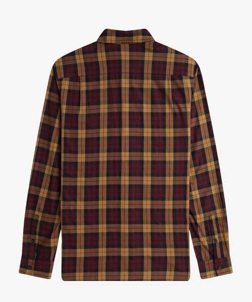 FRED PERRY(フレッドペリー)の「Tartan Twill Shirt/タータンツイルシャツ(シャツ/ブラウス・メンズ・ダークブルー/ワインレッド・M/S/L)」の9枚目の写真