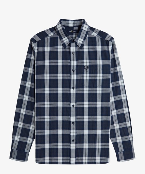 FRED PERRY(フレッドペリー)の「Tartan Twill Shirt/タータンツイルシャツ(シャツ/ブラウス・メンズ・ダークブルー/ワインレッド・M/S/L)」の15枚目の写真