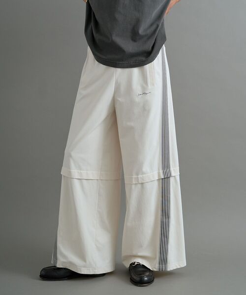 CRAFT STANDARD BOUTIQUE（クラフトスタンダードブティック）の「接触冷感/UVカット/速乾 トラックパンツ【ユニセックス】（その他パンツ・レディース・アイボリー/ブラック/カーキ/チャコールグレー/ベージュ/ネイビー・S/M/L）」の2枚目の写真