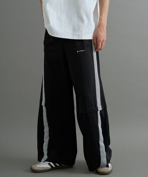 CRAFT STANDARD BOUTIQUE（クラフトスタンダードブティック）の「接触冷感/UVカット/速乾 トラックパンツ【ユニセックス】（その他パンツ・レディース・アイボリー/ブラック/カーキ/チャコールグレー/ベージュ/ネイビー・S/M/L）」の3枚目の写真