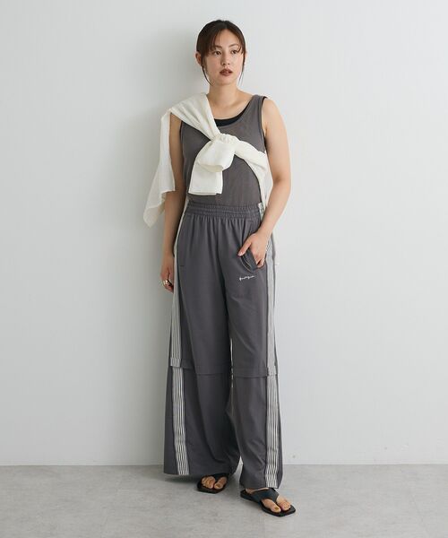 CRAFT STANDARD BOUTIQUE（クラフトスタンダードブティック）の「接触冷感/UVカット/速乾 トラックパンツ【ユニセックス】（その他パンツ・レディース・アイボリー/ブラック/カーキ/チャコールグレー/ベージュ/ネイビー・S/M/L）」の7枚目の写真