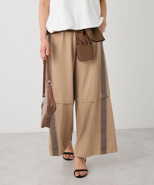 CRAFT STANDARD BOUTIQUE（クラフトスタンダードブティック）の「接触冷感/UVカット/速乾 トラックパンツ【ユニセックス】（その他パンツ・レディース・アイボリー/ブラック/カーキ/チャコールグレー/ベージュ/ネイビー・S/M/L）」の9枚目の写真