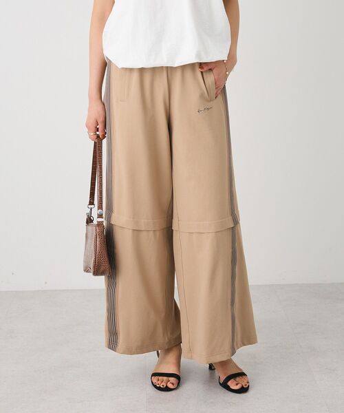 CRAFT STANDARD BOUTIQUE（クラフトスタンダードブティック）の「接触冷感/UVカット/速乾 トラックパンツ【ユニセックス】（その他パンツ・レディース・アイボリー/ブラック/カーキ/チャコールグレー/ベージュ/ネイビー・S/M/L）」の10枚目の写真