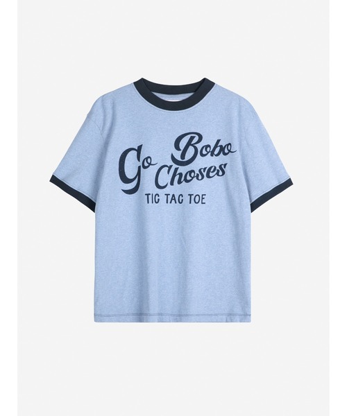 BOBO CHOSES(ボボショーズ)の「Go Bobo fitted T-shirt(Tシャツ/カットソー・レディース・ライトブルー・S/M/XL/L/XS)」の2枚目の写真
