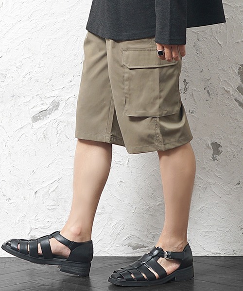 MinoriTY（マイノリティ）の「【MinoriTY】ストレッチリラックスカーゴハーフパンツ メンズ 夏服（その他パンツ・メンズ・ブラウン/オリーブ/ブラック・LL/L/M）」の7枚目の写真