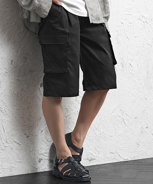 MinoriTY（マイノリティ）の「【MinoriTY】ストレッチリラックスカーゴハーフパンツ メンズ 夏服（その他パンツ・メンズ・ブラウン/オリーブ/ブラック・LL/L/M）」の11枚目の写真