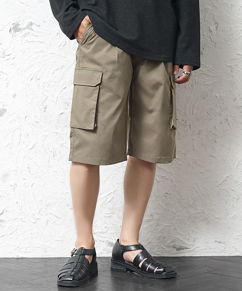 MinoriTY（マイノリティ）の「【MinoriTY】ストレッチリラックスカーゴハーフパンツ メンズ 夏服（その他パンツ・メンズ・ブラウン/オリーブ/ブラック・LL/L/M）」の8枚目の写真