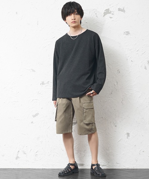 MinoriTY（マイノリティ）の「【MinoriTY】ストレッチリラックスカーゴハーフパンツ メンズ 夏服（その他パンツ・メンズ・ブラウン/オリーブ/ブラック・LL/L/M）」の9枚目の写真