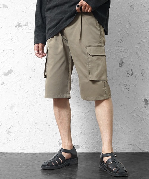 MinoriTY（マイノリティ）の「【MinoriTY】ストレッチリラックスカーゴハーフパンツ メンズ 夏服（その他パンツ・メンズ・ブラウン/オリーブ/ブラック・LL/L/M）」の6枚目の写真