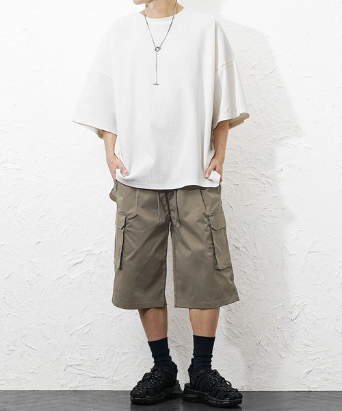 MinoriTY(マイノリティ)の「【MinoriTY】ストレッチリラックスカーゴハーフパンツ メンズ 夏服(その他パンツ・メンズ・ブラウン/オリーブ/ブラック・LL/L/M)」の18枚目の写真
