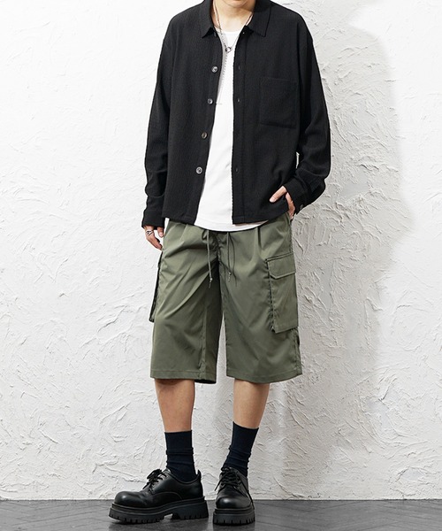 MinoriTY(マイノリティ)の「【MinoriTY】ストレッチリラックスカーゴハーフパンツ メンズ 夏服(その他パンツ・メンズ・ブラウン/オリーブ/ブラック・LL/L/M)」の21枚目の写真