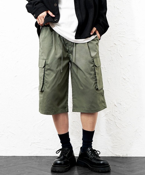 MinoriTY(マイノリティ)の「【MinoriTY】ストレッチリラックスカーゴハーフパンツ メンズ 夏服(その他パンツ・メンズ・ブラウン/オリーブ/ブラック・LL/L/M)」の22枚目の写真