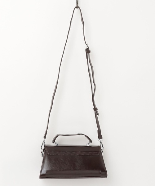 NUJOH(ヌゾ)の「Buckle Mini Shoulder Bag / バックル ミニ ショルダーバッグ(ショルダーバッグ・レディース・ワイン/ブラック・FREE)」の6枚目の写真