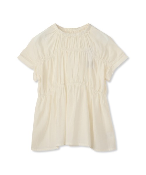 Droite lautreamont(ドロワットロートレアモン)の「【WEB限定】シルキーシャーリングブラウス≪手洗い可能≫(シャツ/ブラウス・レディース・オフホワイト/ブラウン/ブラック・M)」の22枚目の写真