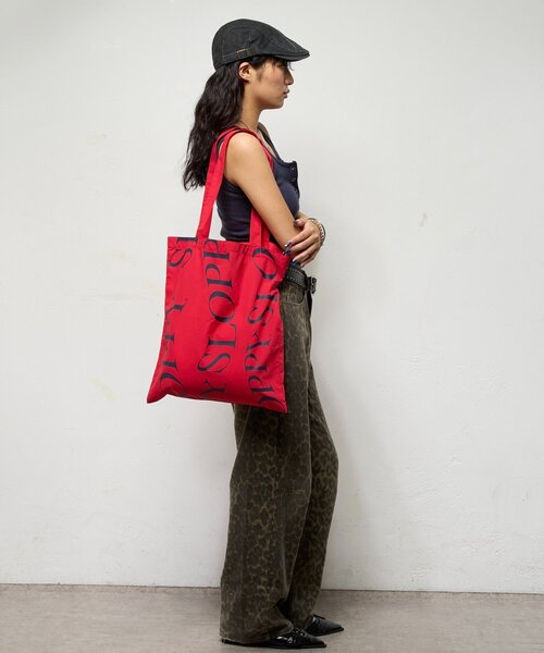 WHO'S WHO gallery（フーズフーギャラリー）の「【SLOPPY/スロッピー】ロゴトート（トートバッグ・レディース・ネイビー/ブラック/イエロー/レッド/ブラウン/ブルー/カーキ/ブラウン系その他/ブラック系その他/グリーン/ホワイト・FREE）」の11枚目の写真