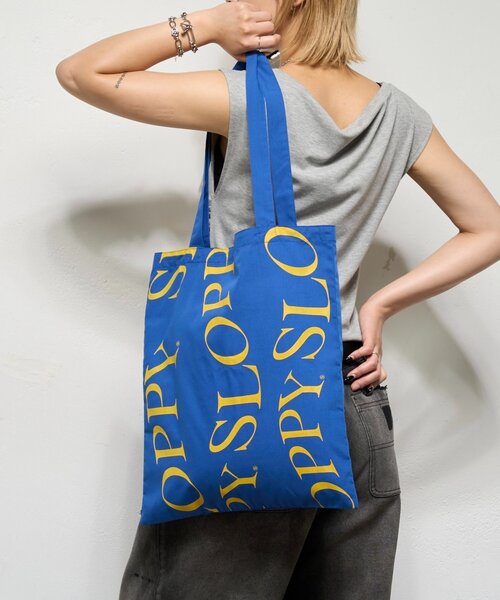 WHO'S WHO gallery（フーズフーギャラリー）の「【SLOPPY/スロッピー】ロゴトート（トートバッグ・レディース・ネイビー/ブラック/イエロー/レッド/ブラウン/ブルー/カーキ/ブラウン系その他/ブラック系その他/グリーン/ホワイト・FREE）」の9枚目の写真
