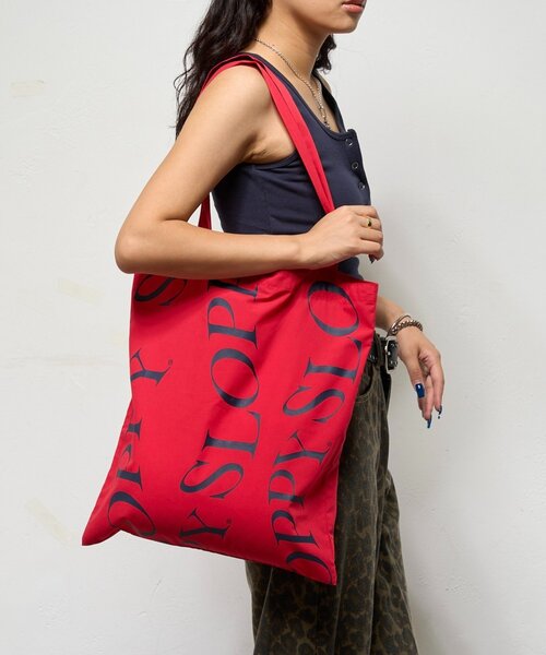 WHO'S WHO gallery（フーズフーギャラリー）の「【SLOPPY/スロッピー】ロゴトート（トートバッグ・レディース・ネイビー/ブラック/イエロー/レッド/ブラウン/ブルー/カーキ/ブラウン系その他/ブラック系その他/グリーン/ホワイト・FREE）」の16枚目の写真