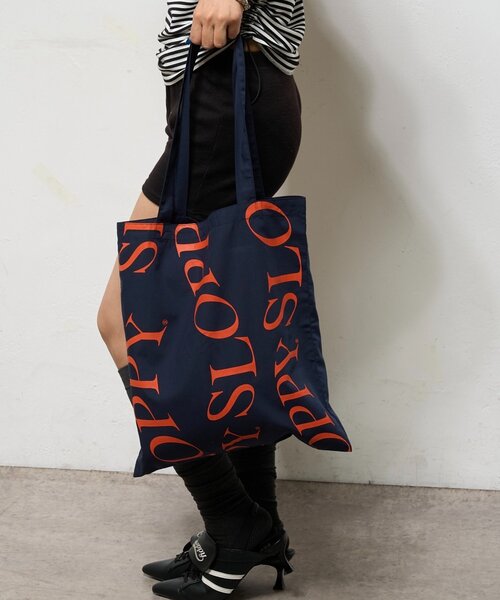 WHO'S WHO gallery（フーズフーギャラリー）の「【SLOPPY/スロッピー】ロゴトート（トートバッグ・レディース・ネイビー/ブラック/イエロー/レッド/ブラウン/ブルー/カーキ/ブラウン系その他/ブラック系その他/グリーン/ホワイト・FREE）」の20枚目の写真