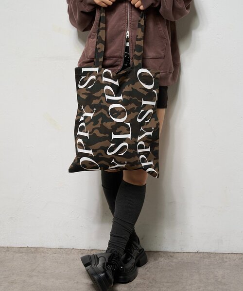 WHO'S WHO gallery（フーズフーギャラリー）の「【SLOPPY/スロッピー】ロゴトート（トートバッグ・レディース・ネイビー/ブラック/イエロー/レッド/ブラウン/ブルー/カーキ/ブラウン系その他/ブラック系その他/グリーン/ホワイト・FREE）」の22枚目の写真