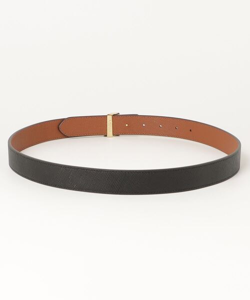 セール】ロゴ リバーシブル クロスハッチ レザー ベルト（ベルト