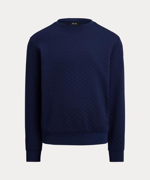 RLX GOLF（アールエルエックスゴルフ）の「キルテッド ダブルニット クルーネック スウェットシャツ（スウェット・メンズ・ネイビー系1・XS/S/M/L）」の7枚目の写真