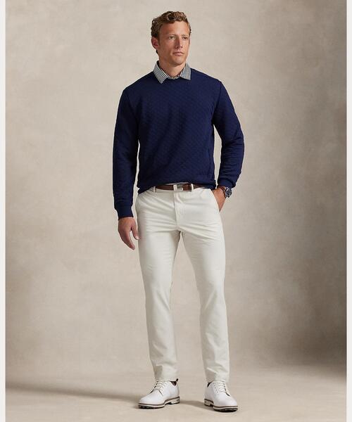 RLX GOLF（アールエルエックスゴルフ）の「キルテッド ダブルニット クルーネック スウェットシャツ（スウェット・メンズ・ネイビー系1・XS/S/M/L）」の2枚目の写真