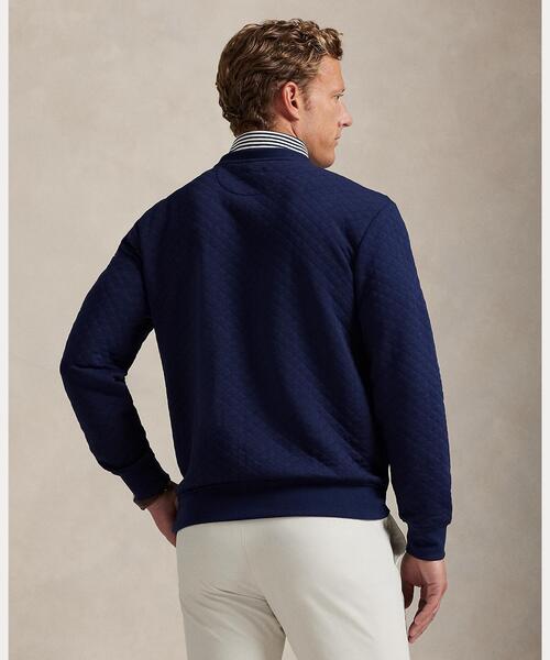 RLX GOLF（アールエルエックスゴルフ）の「キルテッド ダブルニット クルーネック スウェットシャツ（スウェット・メンズ・ネイビー系1・XS/S/M/L）」の3枚目の写真