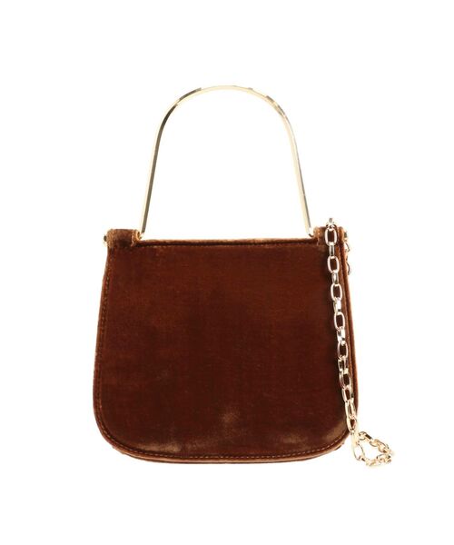 dazzlin（ダズリン）の「【キャセリーニ】Metal handle minibag（ハンドバッグ・レディース・ブラウン/ブラック・FREE）」の2枚目の写真