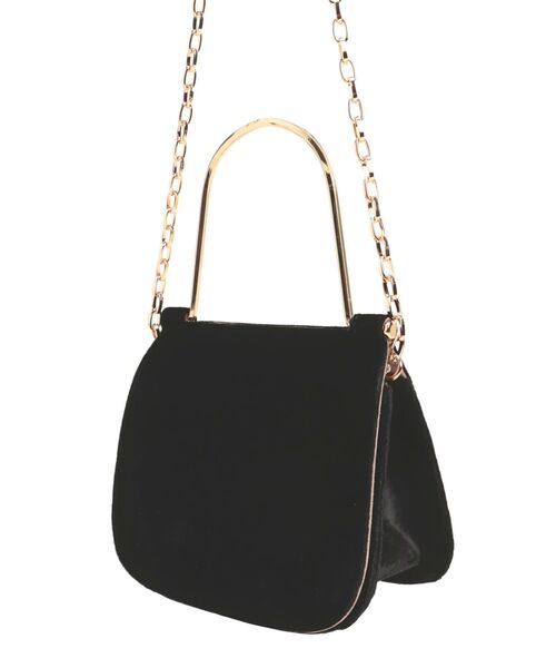 dazzlin（ダズリン）の「【キャセリーニ】Metal handle minibag（ハンドバッグ・レディース・ブラウン/ブラック・FREE）」の4枚目の写真