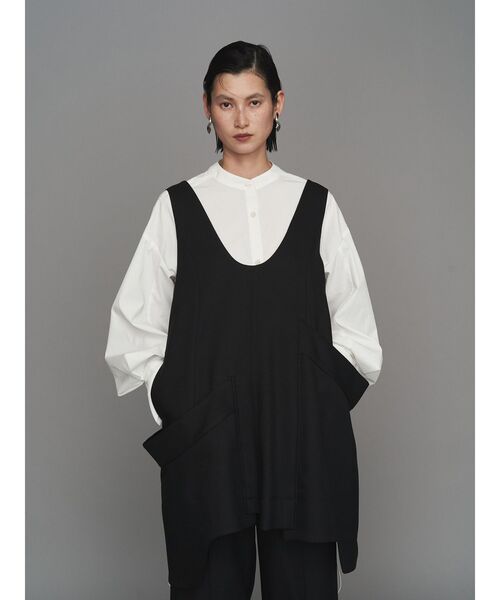 未使用品　アンスリード　SATIN VEST サテン　ベスト　ブラック　黒 未使用 アンスリード SATIN VEST サテン ベスト ブラック 黒