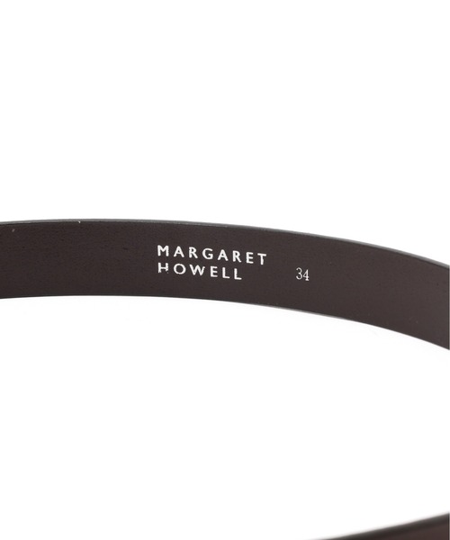 MARGARET HOWELL（マーガレットハウエル）の「OILED LEATHER NARROW BELT（ベルト・メンズ・ダークブラウン/ブラック・34/32）」の6枚目の写真